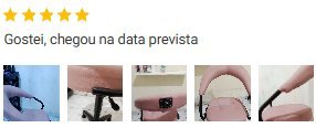 Print de avaliação da cliente Jussara
