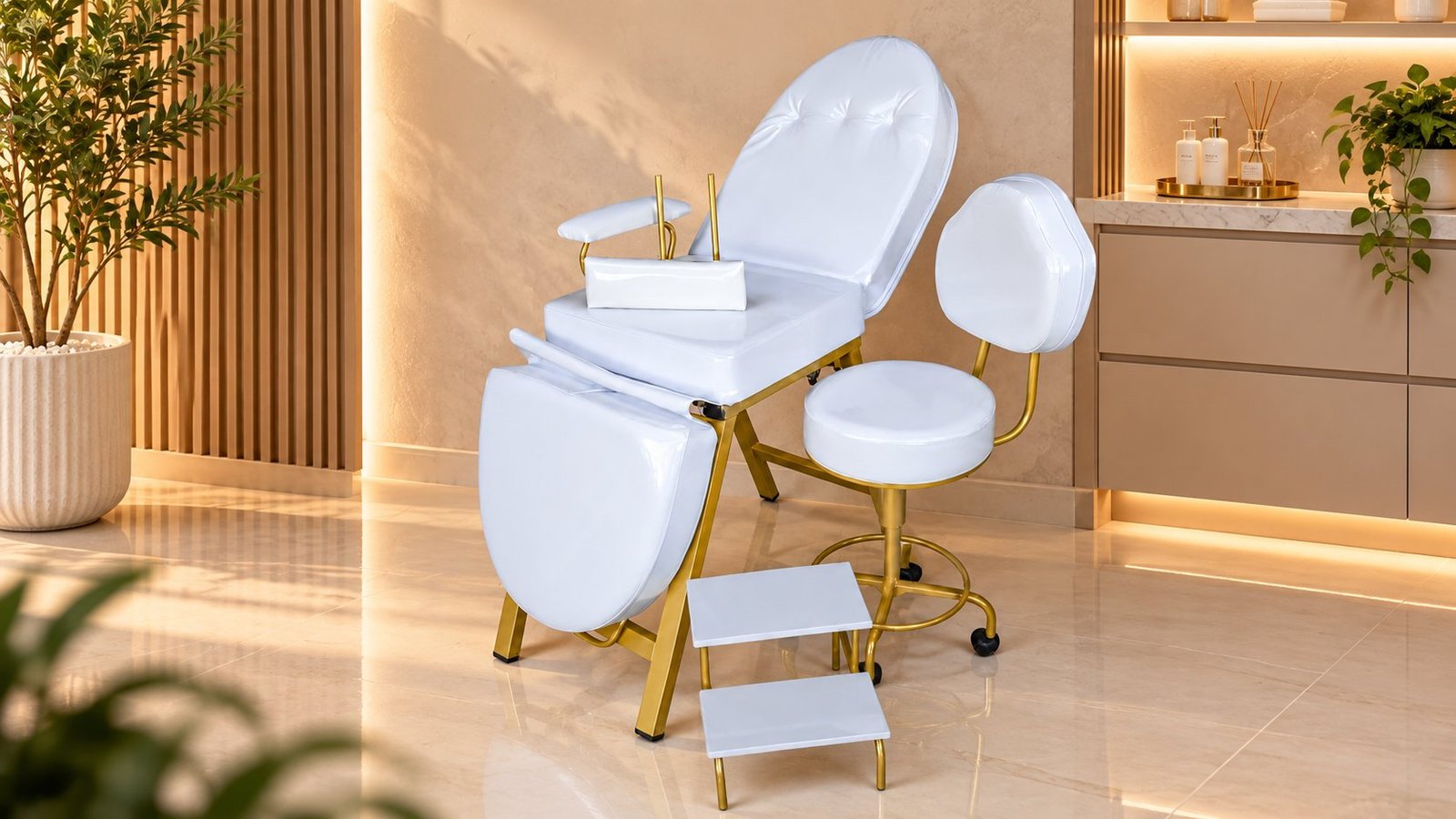 Poltrona reclinável Topbel em ambiente de estética