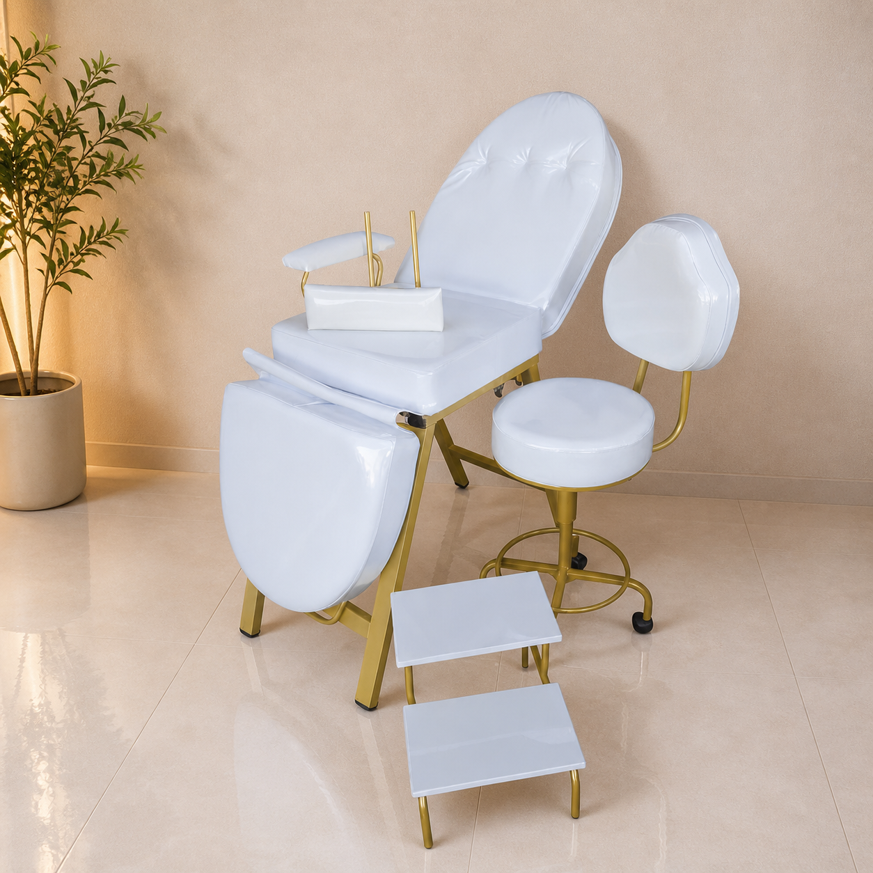 Kit 3 Peças Luxo Branco
