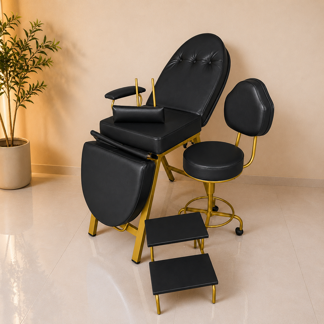 Kit 3 Peças Luxo Preto